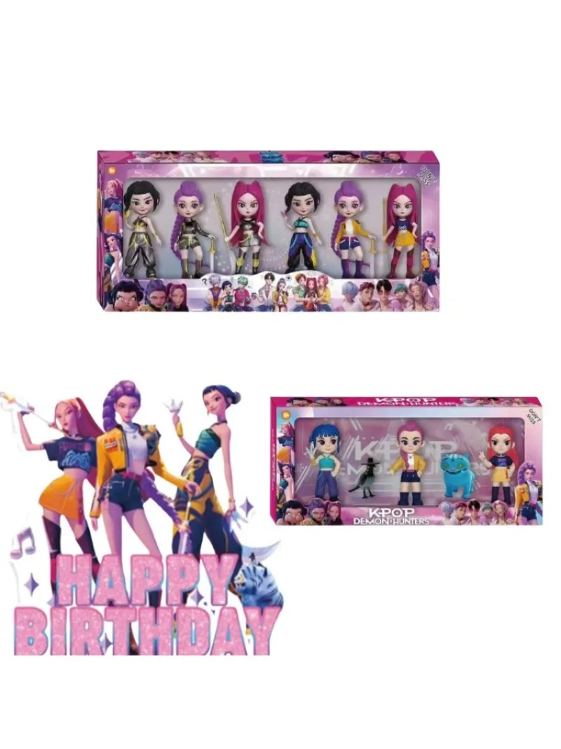 Anime KPop Devil Hunter Blind Box Disassembly Fun Blind Bag Small statue Peripheral model Desktop Blind box decoration gift