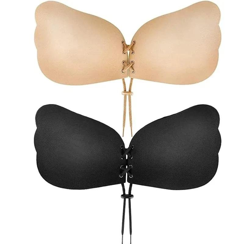 Women Sexy Invisible Strapless Adhesive Stick Bra Strapless Push Up Bras Backless Lingerie Seamless Silicone Bralette Underwear image 5