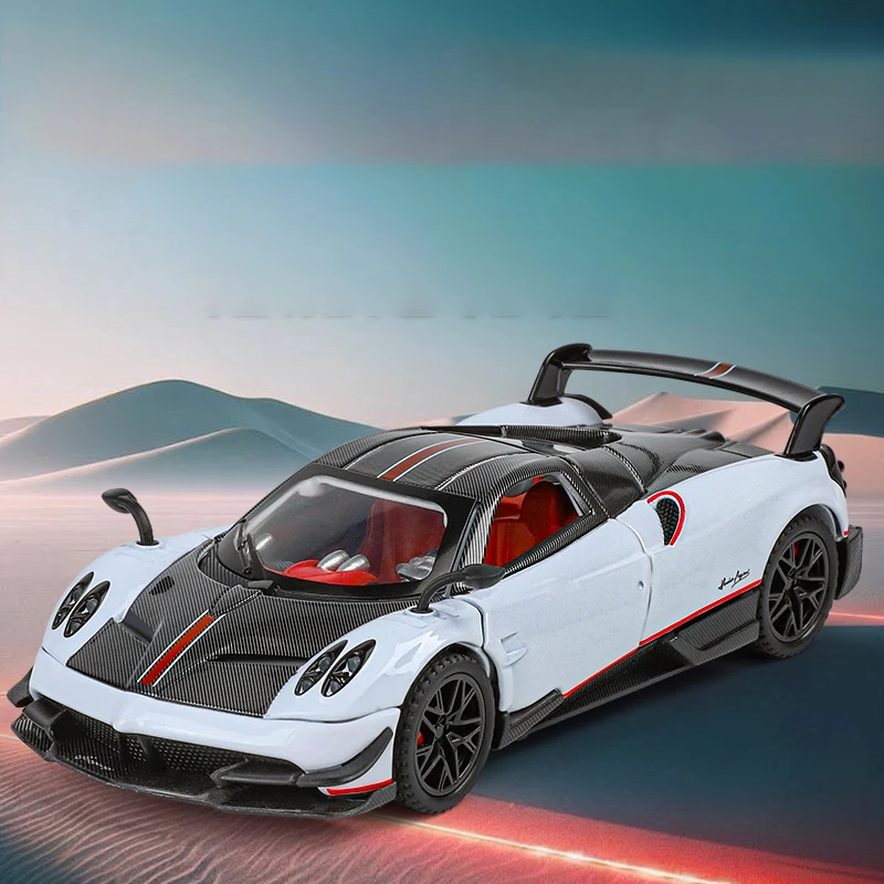 

1:32 Pagani Huaya BC Sports Car, Alloy Car Model With Sound and Lights, Children's Toy Car, Gift for Boys Over 3 Years Old