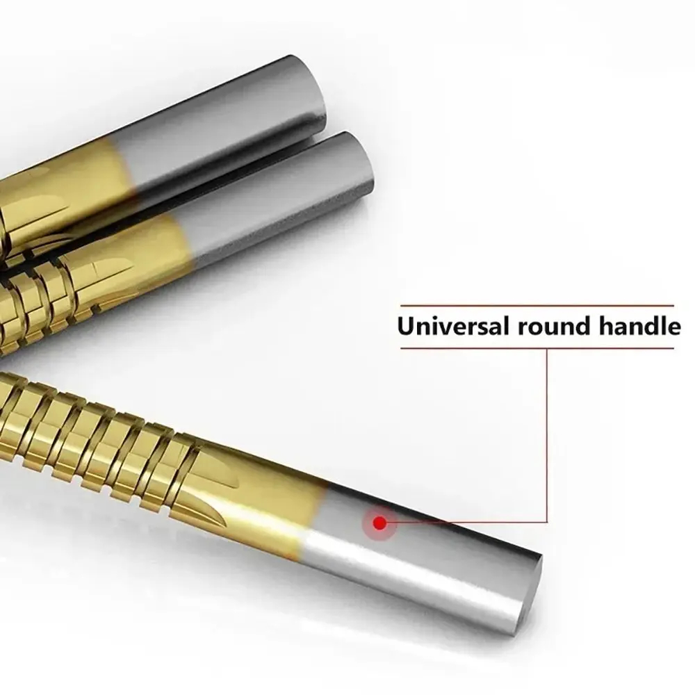 6Pcs 3-8mm Serrated Drill Bits Serrated Grooving 3 In 1 HSS Twist Drill Bits Spiral Jagged Saw Titanium Coated Grooving Tool Set