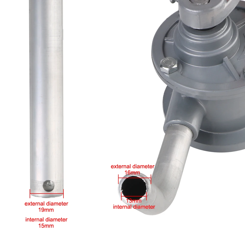 Manual Oil Pump Gear Oil Injector Vacuum Hand Pumps Aluminum With Oil Hose Car-styling Siphon Sucker Transfer Hand Crank Tools