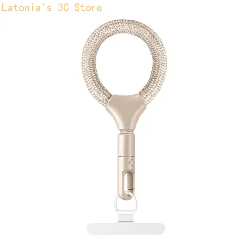 Sehr dünnes 0,18 mm starkes Handy-Umhängeband aus Stahl mit weichem Polyester-Kordel und verstärkter Tragfähigkeit von 10 kg für – Detail 7