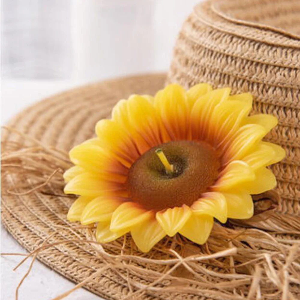 

Sunflower Floral Silicone Mold DIY Handmade Soap Candle Moulds Sunflower Chocolate Cake Baking Mould