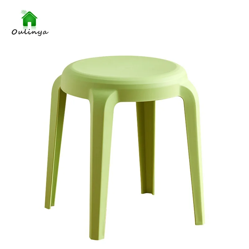 

Leisure Creative Plastic Circular Stool Foldable Household Dining Table Living Room Stool Negotiation and Conference Stool