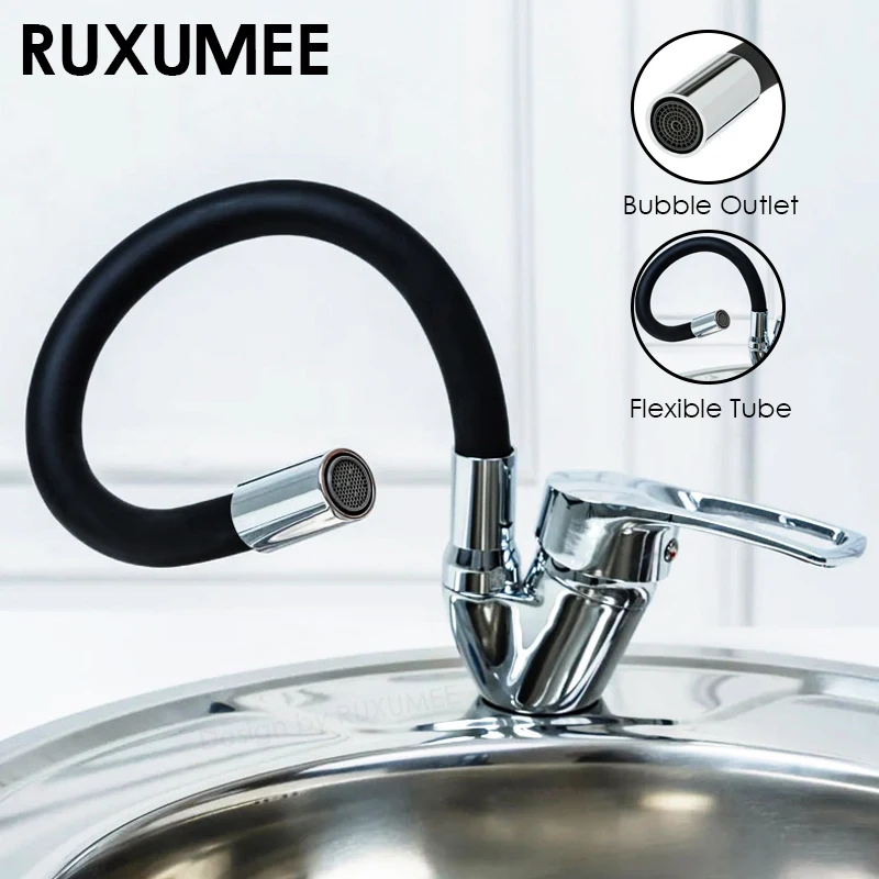 

Вращающийся на 360 градусов гибкий смеситель для кухонной раковины, одномодовый полированный хромированный смеситель для холодной и горячей воды Torneira, монтируемый на палубе