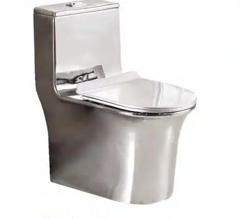 Hot Selling Golden  Electroplated Ceramic Super Swirl Water Saving and Odor Proof Luxury Toilet Seat