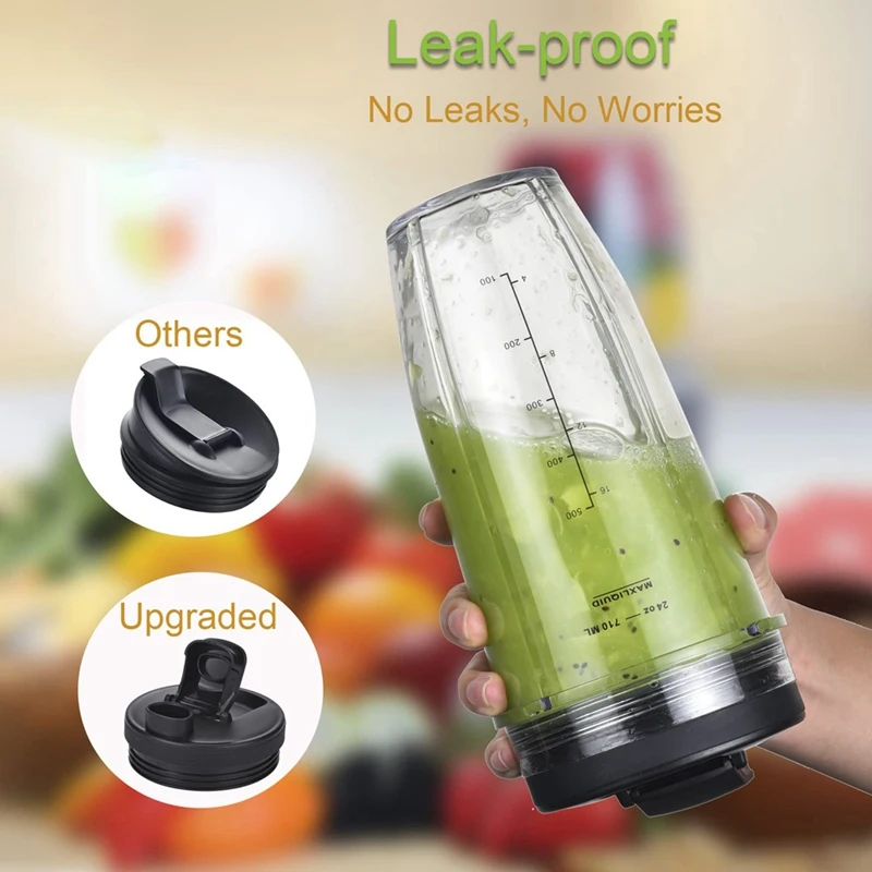 خلاط 32Oz & 24Oz كوب ومع الأغطية ، 7 زعانف شفرة مستخرج ، BL480-30 نوتري نينجا BL483-30