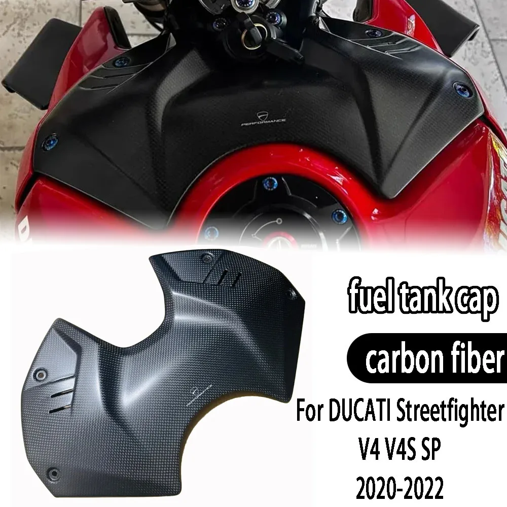 

2020-2022 For DUCATI Streetfighter V4 V4S SP 2021 Carbon Fiber Motorcycycle Battery Cover Airbox Fuel Tank Fairing Modified Part