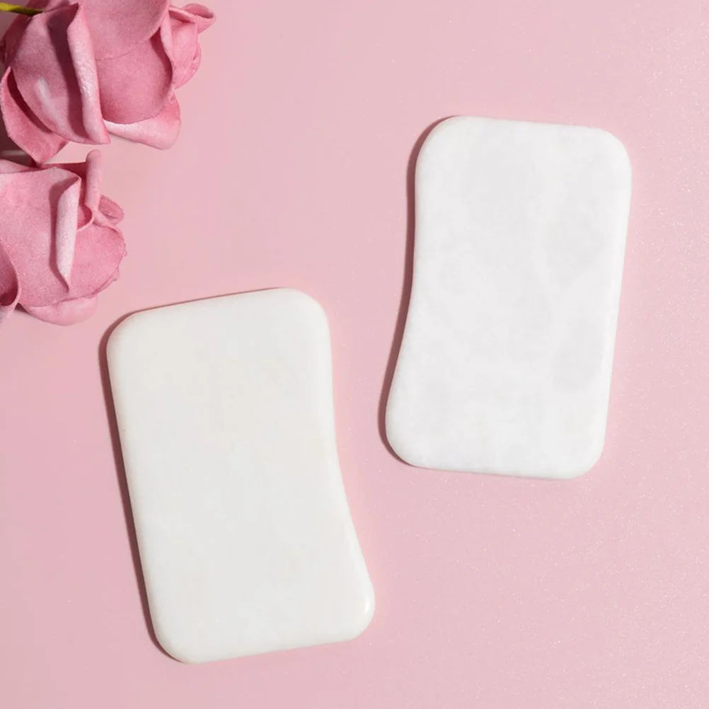 1 個の刮痧ボード天然翡翠石快適なマッサージツールスパ療法スクレーピングツールボディリラクゼーションスクレーピングボード