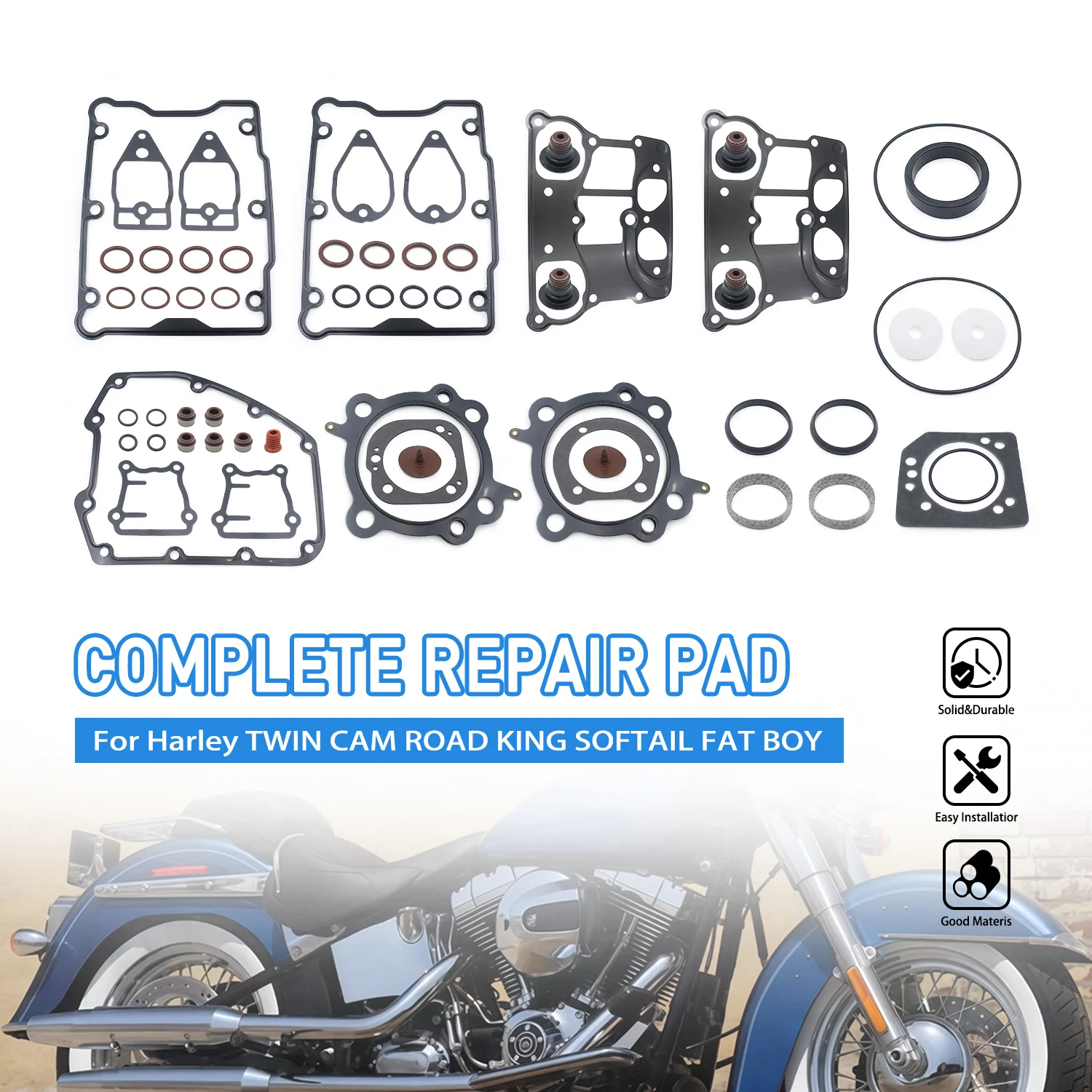 

Motorcycle Primary Clutch Cover Gasket Kits For Harley-Davidson 1999-2006 1550 Twin Cam 95CI Big Bore Dyna Electra Glide Fat Boy