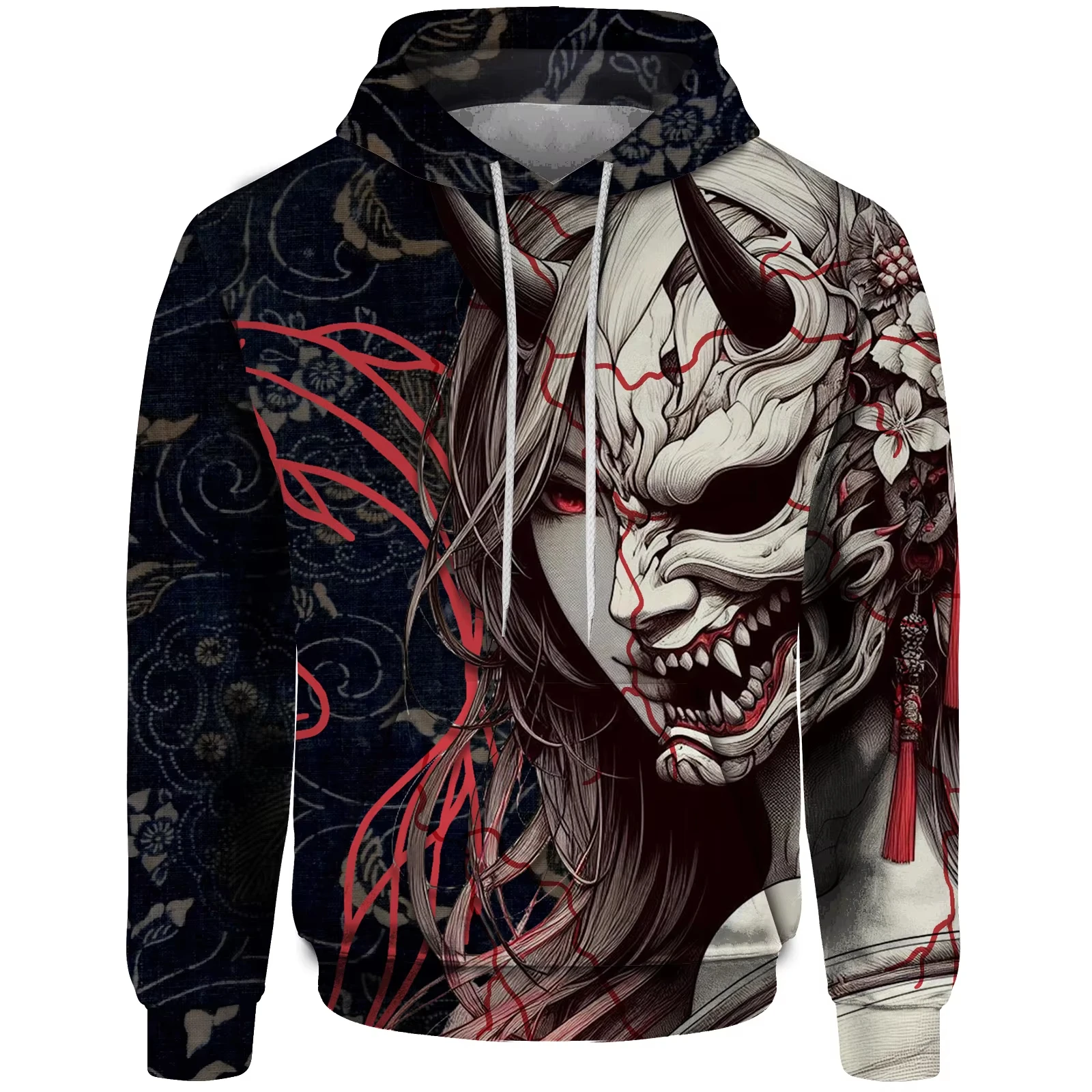 

Hot Sell Mens Halloween Raksha Hoodie 3d Print Men Hooded Sweatshirt Men's Clothing Men Oversized Winter Sweatshirts Hoodies