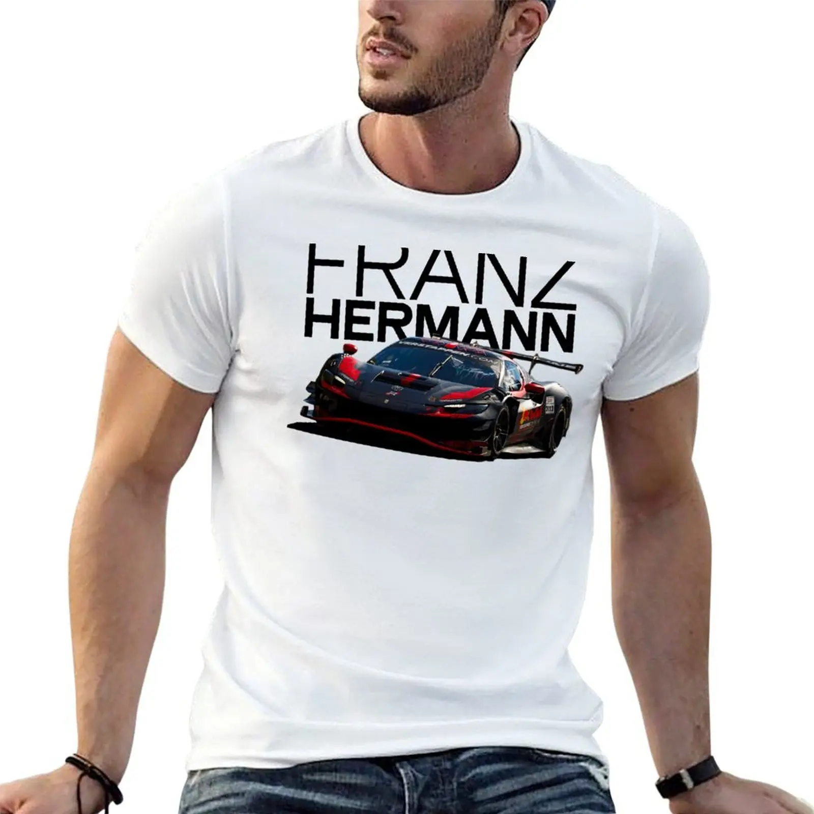 

Franz Hermann Racing Graphic - GT Car Art Nürburgring T-Shirt funny t shirts cotton t shirt man plain T-Shirt