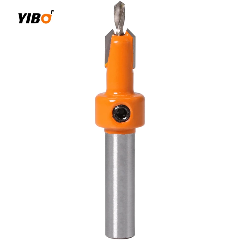 8Mm Schacht Hss Houtbewerking Countersink Router Bit Set Ronde Schacht Tapeinduithalerset Remon Sloop Boor Bits