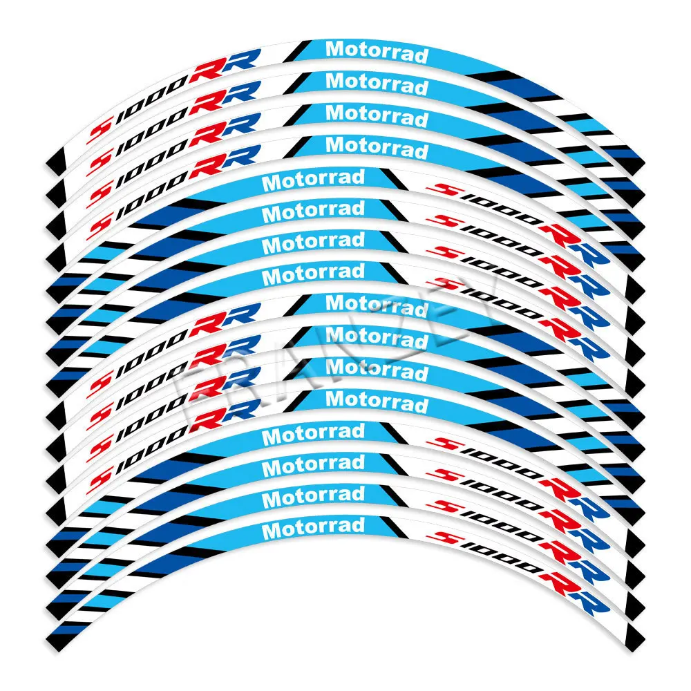 Autocollants réfléchissants pour roues de moto, autocollants à l'intérieur du moyeu, bande à rayures de jante pour S1000RR s1000 rr S1000 rr