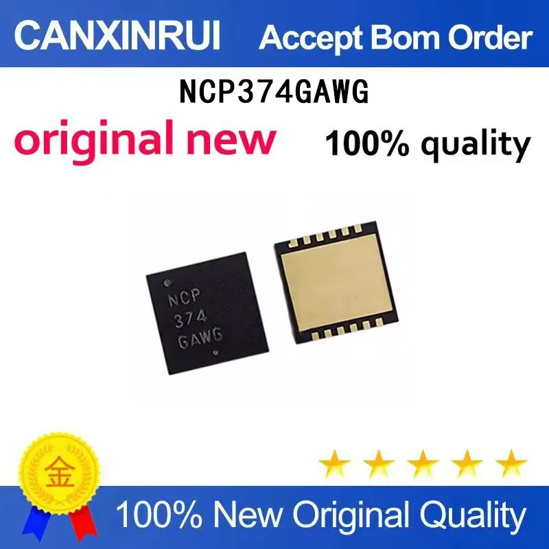 

(5-100 Pieces) Brand new original NCP374 NCP374GAWG QFN spot chip IC