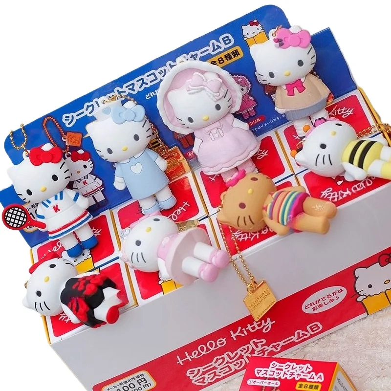 

HelloKittys 50-летний брелок с изображением кота, высокие длинные ножки, Токио, выставка, ограниченная серия, слепая коробка, подвески, капсульные игрушки