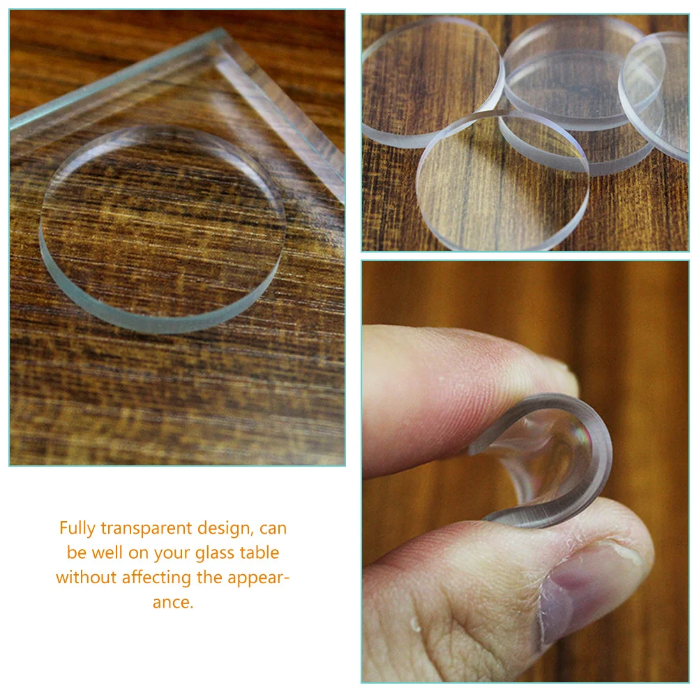 

30pcs Clear Rubber Bumpers Non Slip Gel Pad Adhesive Drawer Furniture Protector Glass Table Top Desk Cushion Dots Cabinet