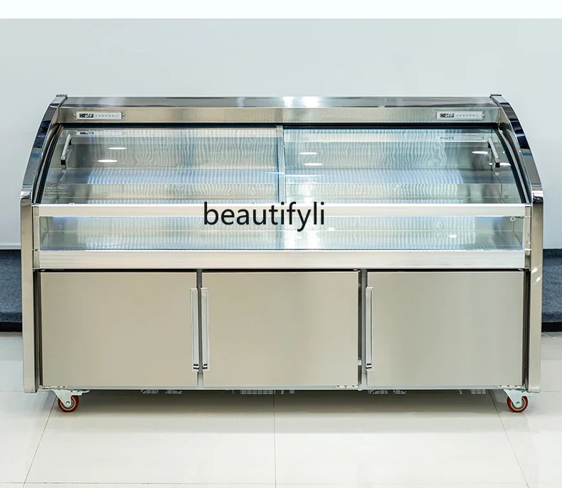 

Three temperature and three control steps Refrigerated display Order cabinet Commercial barbecue Ice table Refrigerator