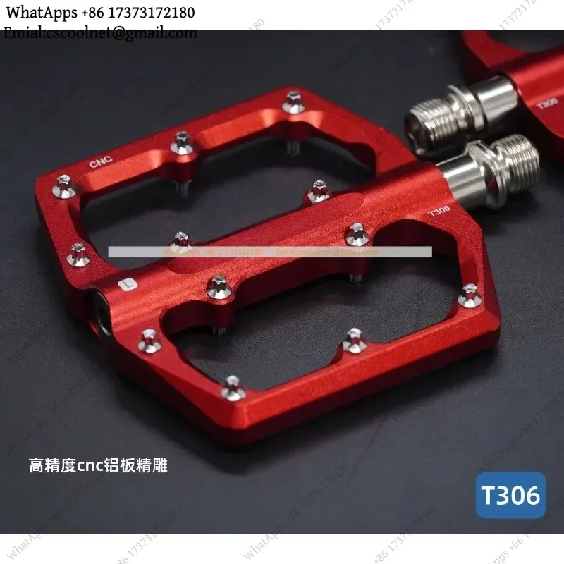 JS02 Full Aluminum Alloy Bicycle Pedal Lightweight Mountain Bike Footrest Universal Off Road Cycling Replacement Part