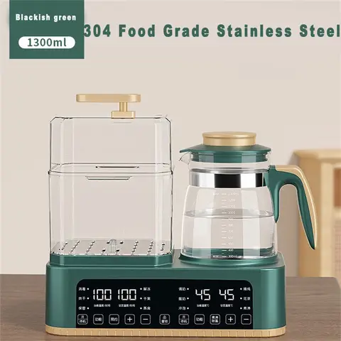 1.3L 병 살균기, 우유 워머, 항온 주전자, 3 인 1, 새로 업그레이드된 지능형 세척 건조, 2 인 1