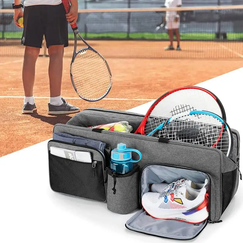 

Tennis Rackets Bag Large Capacity Tennis Backpack Badminton Gymbag Squash Racquet Bag Storage Bag Tennis Tote Shoulder Bag