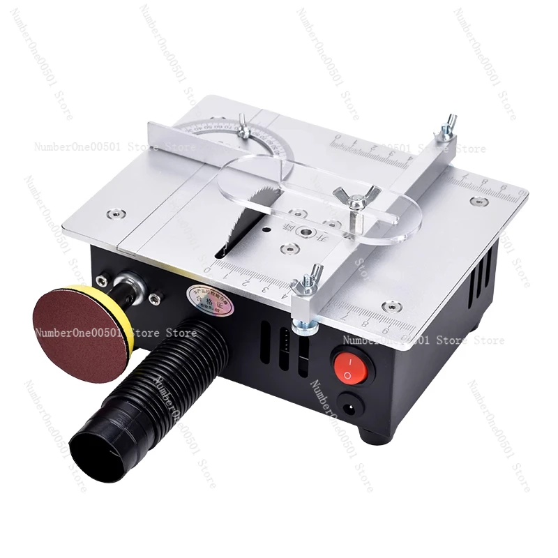 S6 precision lifting micro table saw DIY acrylic PCB aluminum alloy cutting machine mini model small electric saw