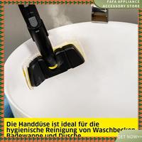 Steam Cleaner Hand Nozzle Tool Brush With Microfiber Mop Pad For Karcher SC1 SC2 SC3 SC4SC5 Steam Cleaner Parts-A70Z