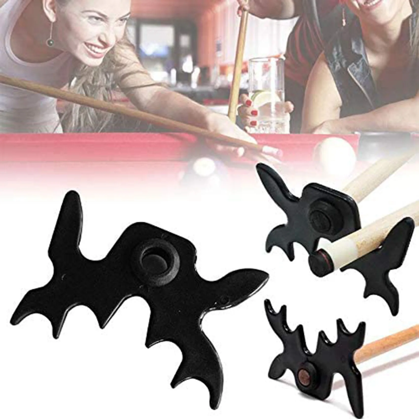 10 Pcs Snooker Billiards Cue Rack Bridge Head Billiards Cross Antlers Rod Holder Pool Cue Stick Frame Pole Accessories