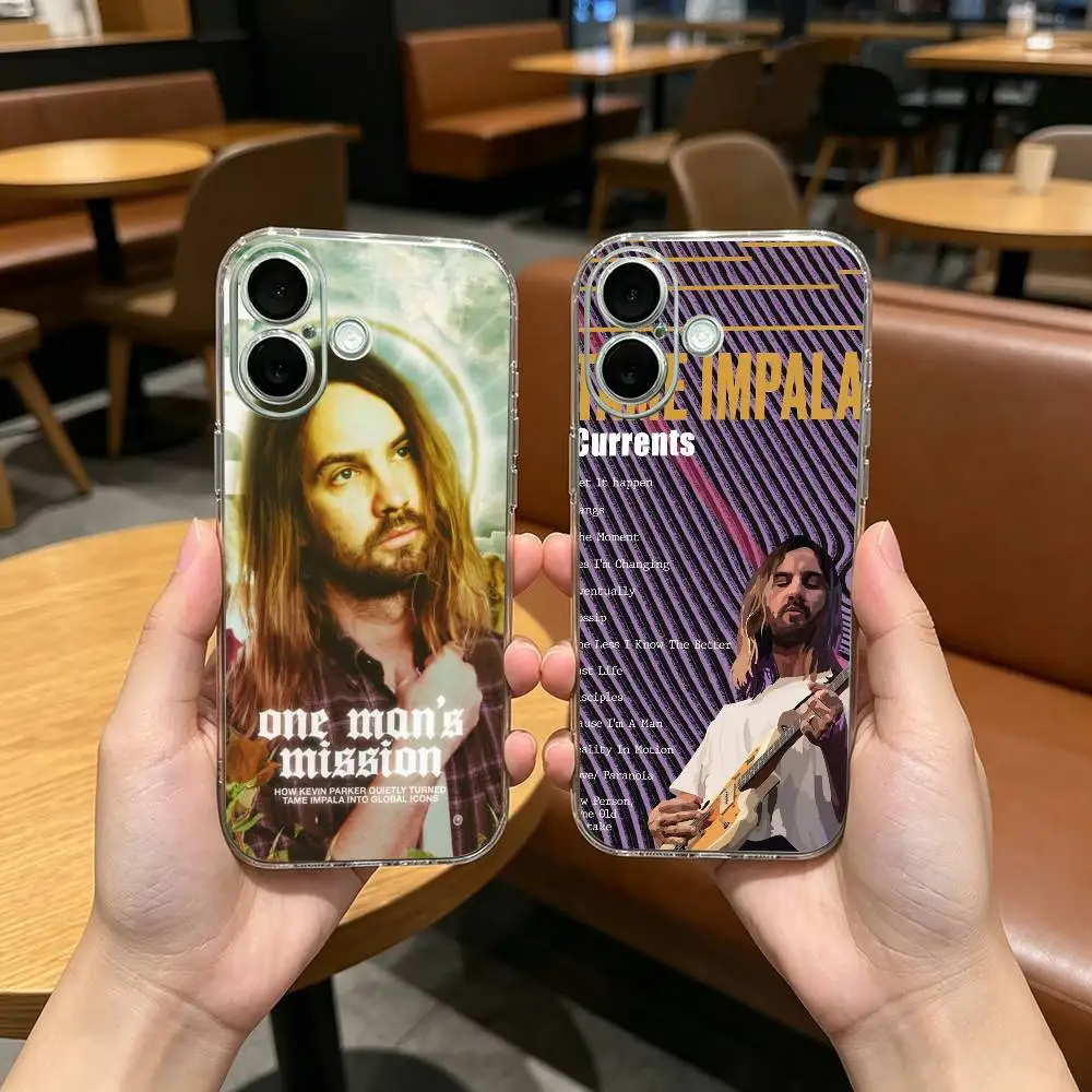 Capa de Celular Transparente Antichoque Pop-KP Kevin Synth para iPhone 17, 16, 15, 14, 13, 12, 11 Plus, Pro Max