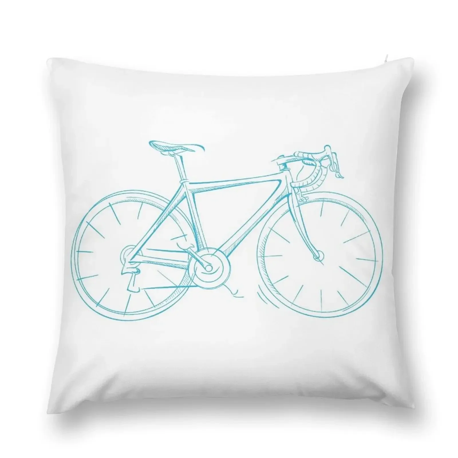 Road Bike Bicycle Cycling Drawing Throw Pillow Christmas Pillow Cases Sofa Covers Cusions Cover pillow cover christmas