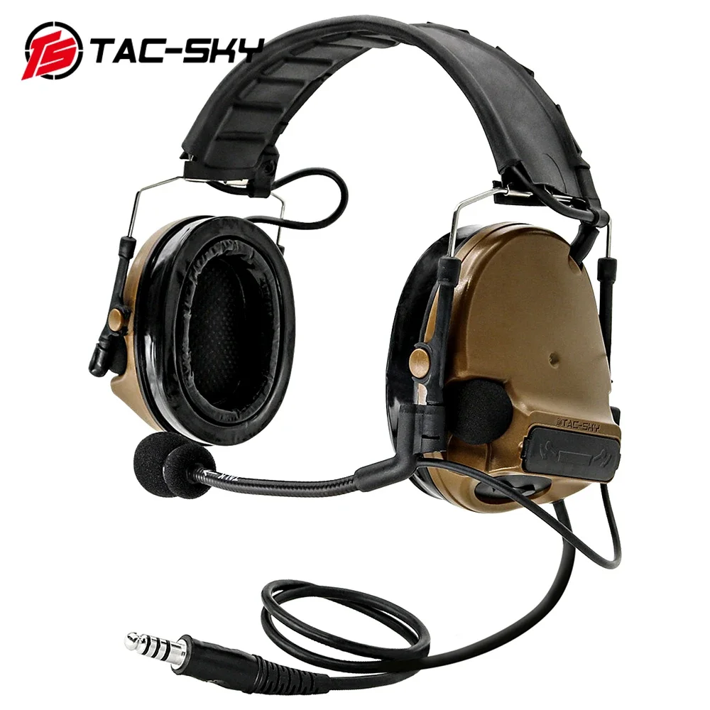 TAC-SKY COMTAC III New Detachable Headband Silicone Earcups Noise Hunting Sports Military Tactical Headset Comtac III Headset