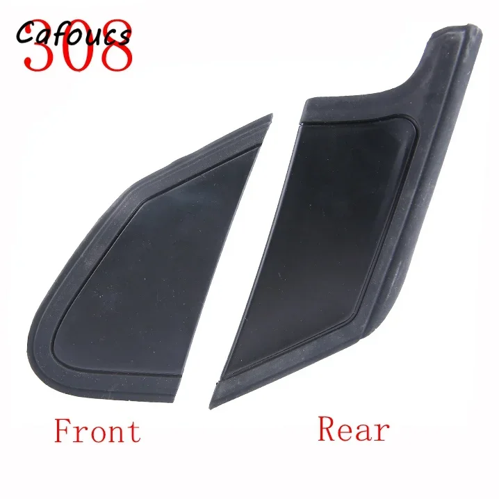 Cafoucs Front Triangular Glass Decorative Board Flow Sink Cover Rearview Mirror Triangle Shell For Peugeot 308 408