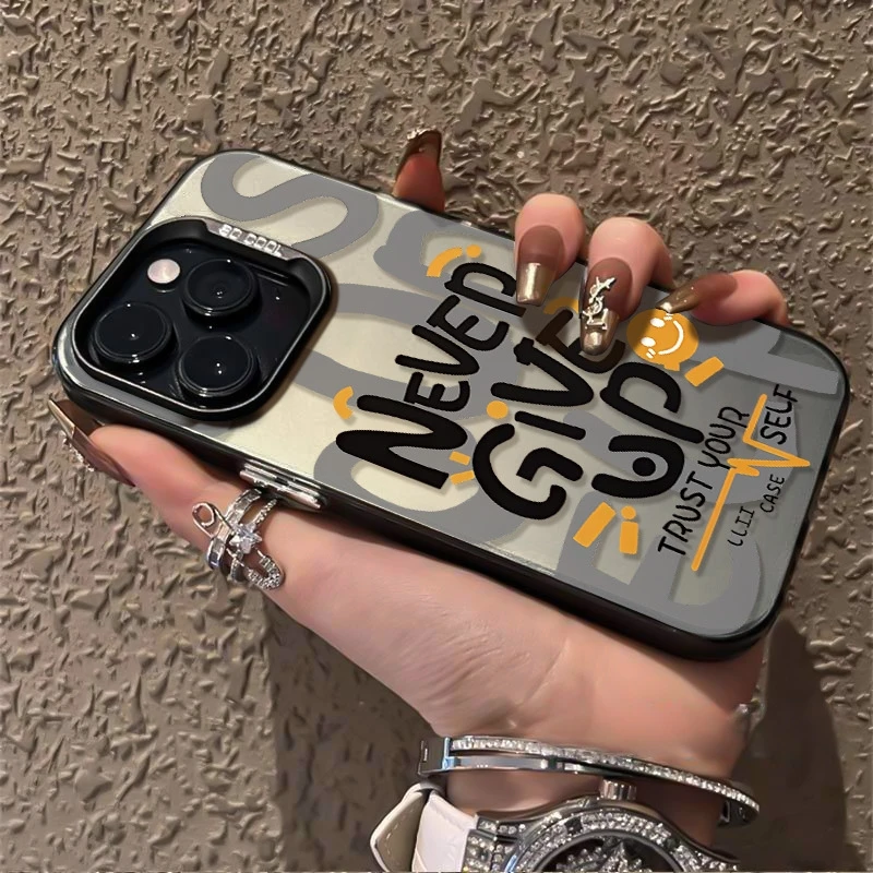 لا تتخلى أبدًا على حافظة هاتف الرسالة لهاتف سامسونج A56 حافظة لهاتف سامسونج A36 A16 A55 A53 A54 A52 S25 Ultra S24 Plus S23 S21 FE S22