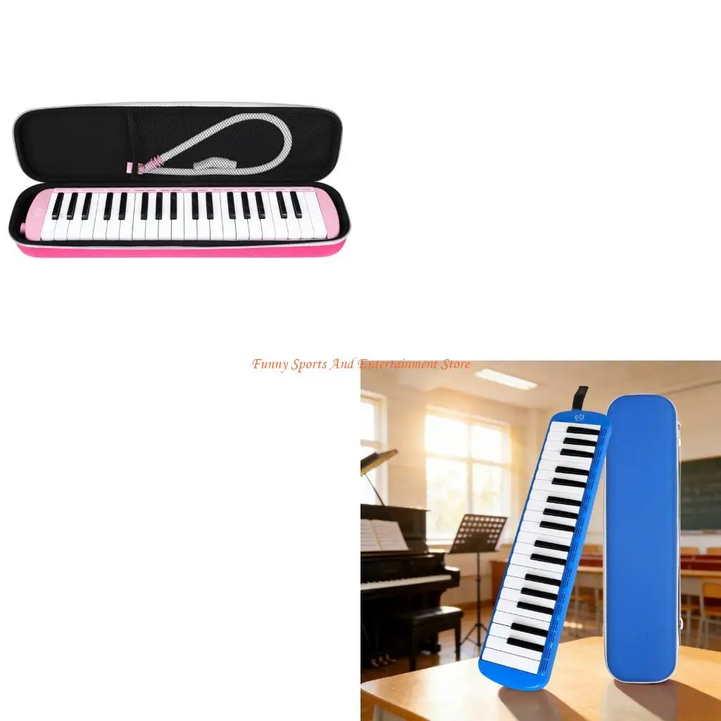 C4DE Compact Mouth Organ Harmonica with 37 Keys Offering Crisp Tones and Easy Learning Small Melodica for Music Enthusiasts