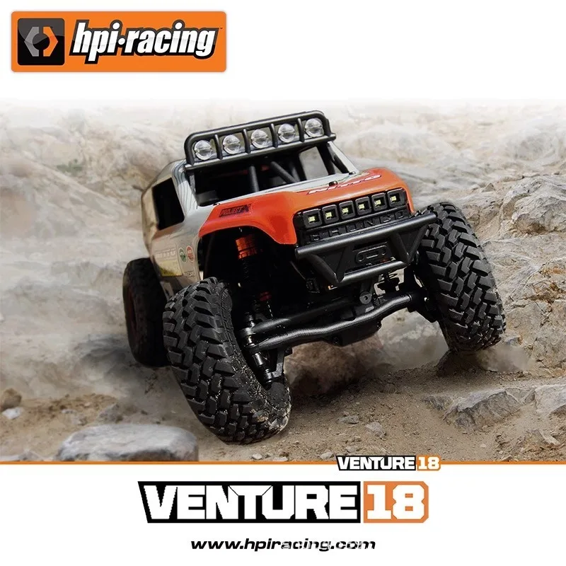 Hpi 1/18 Venture 18 U4 RC coche sin escobillas con control remoto tracción en las cuatro ruedas casco duro vehículo de escalada modelo juguete de simulación