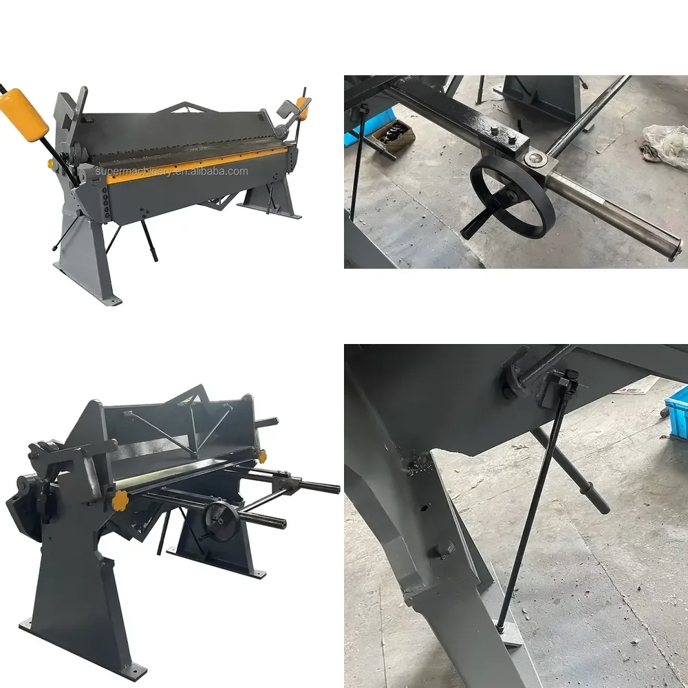 Manual Type Hand Brake Small Sheet Metal Bender Box and Pan Finger Brake Folder