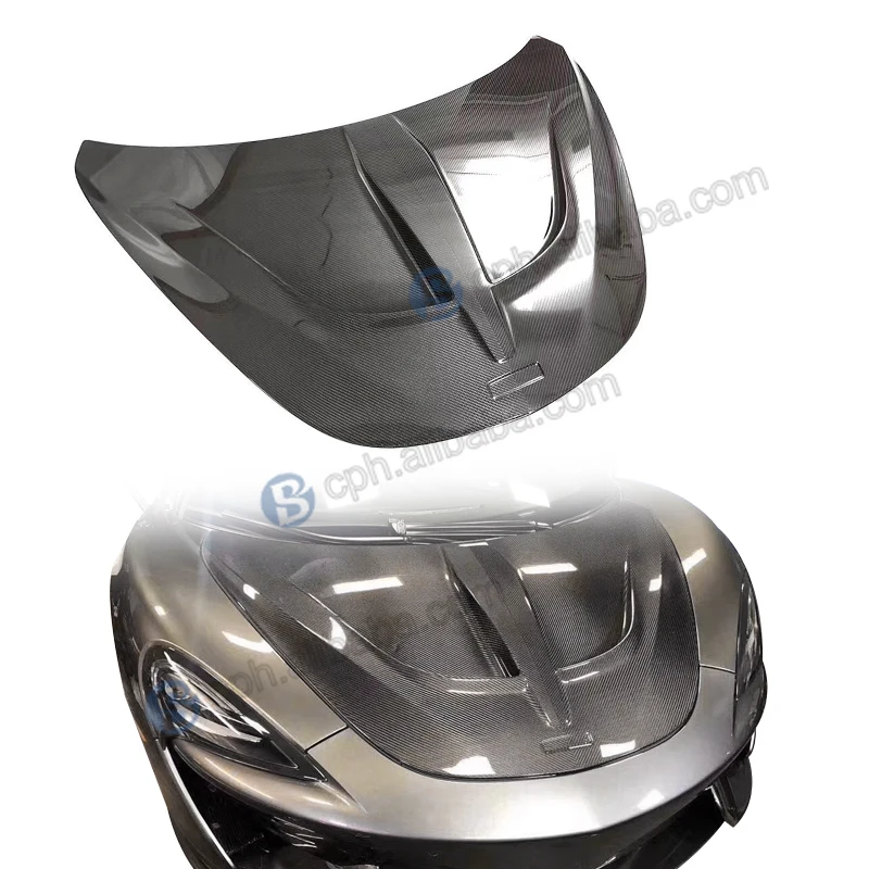 

Novite Style Dry Carbon Hood for McLaren 540C 570S 600LT 2016-2019 New Condition with Included Screws