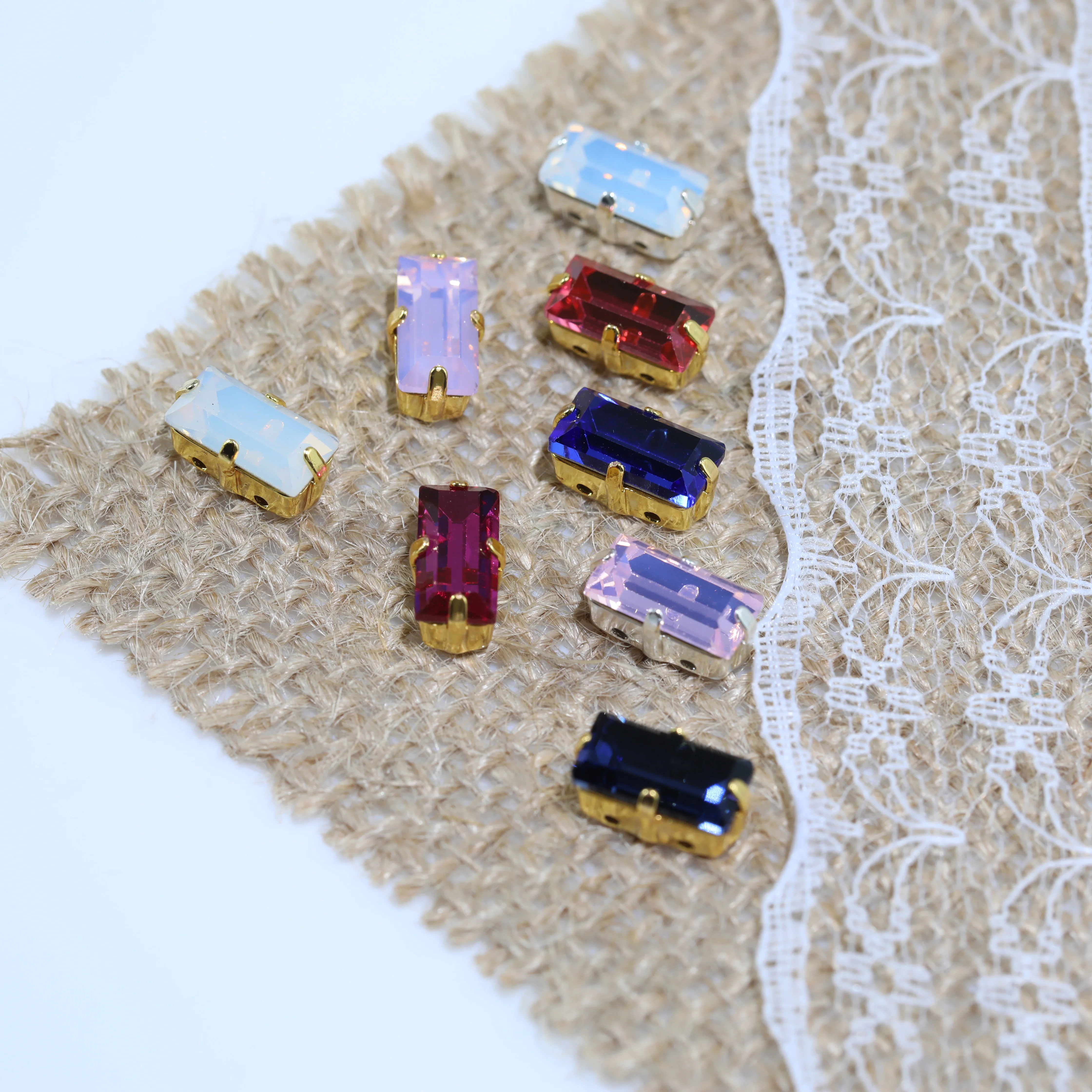 Hochglänzende T-Rhinestones mit Krappenfassung, Premium-Kristall-DIY-Ornament für Hochzeitskleider, Schuhe, Taschen, Kleidungsstücke, Dekorationszubehör – Detail 3