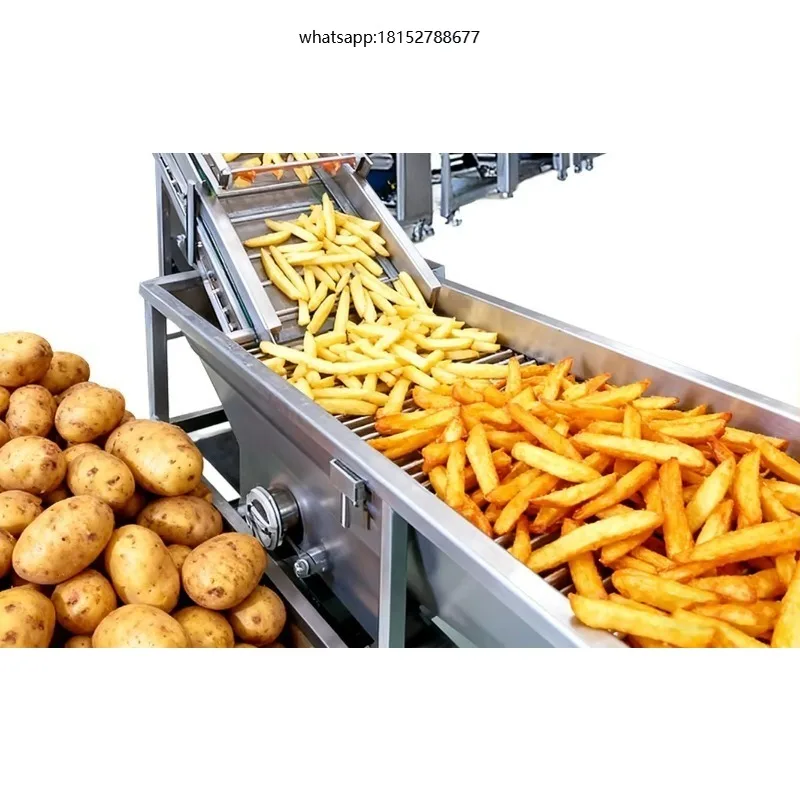1000 Kg/h Factory Price Production Line Trade Fully Automatic Frozen Potato Fries Processing Equipment