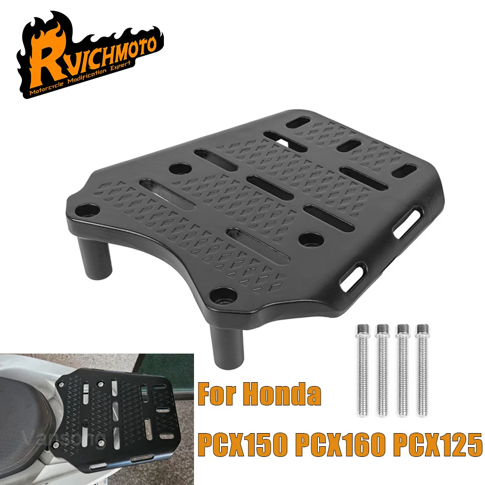 Fit For Honda PCX125 PCX150 PCX160 PCX160 150 125 Motorcycle Modified Rear Shelf Luggage Rack Rear Tail Box Bracket Bottom Plate