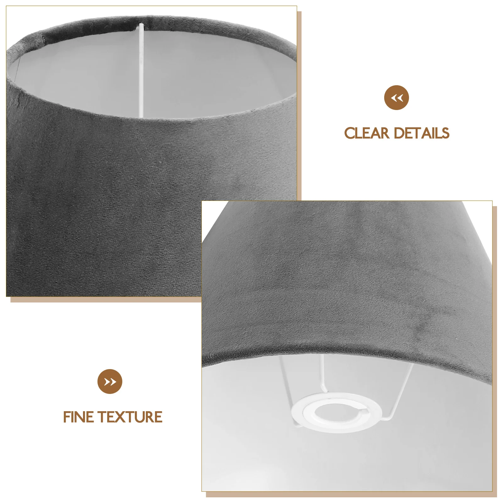 

European Style Lamp Shades 30cm Lamp Shades For Hotel White E27 E14 Base Desk Bedside Table Light Covers Cloth Lampshade