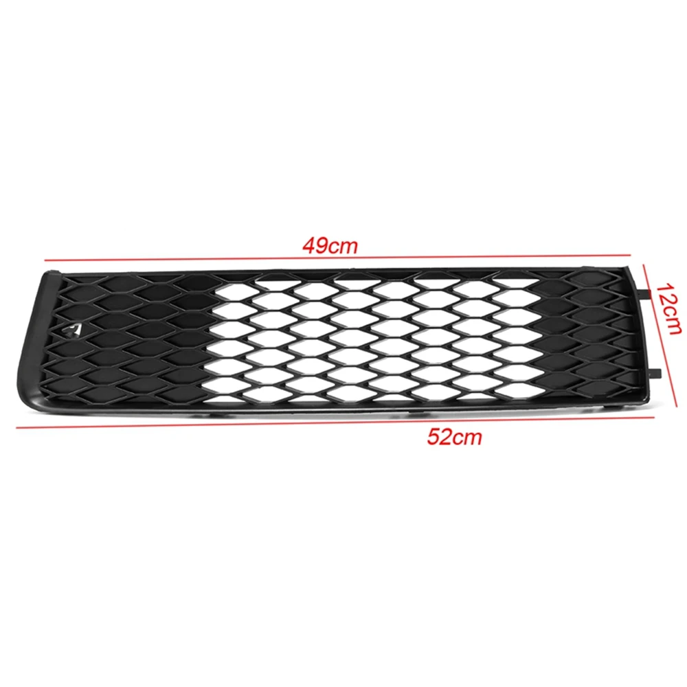 A Pair Car Front Bumper Fog Light Grill Cover For Audi Q7 S-Line 2009 2010 2011 2012 2013 2014 2015 Black Fog Light Grille