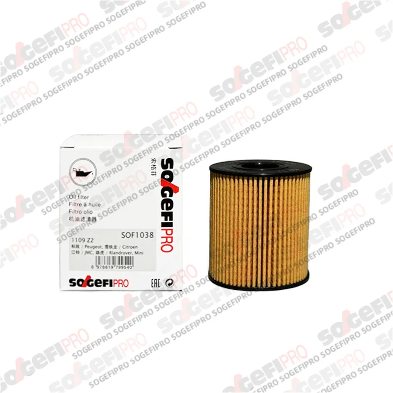 

For Peugeot 206 207 208 301 307 308 2008 3008 5008 Citroen Berlingo C2 C3 C4 C5 C6 C8 DS3/4/5/7/9 Jumper SOGEFIPRO Oil Filter