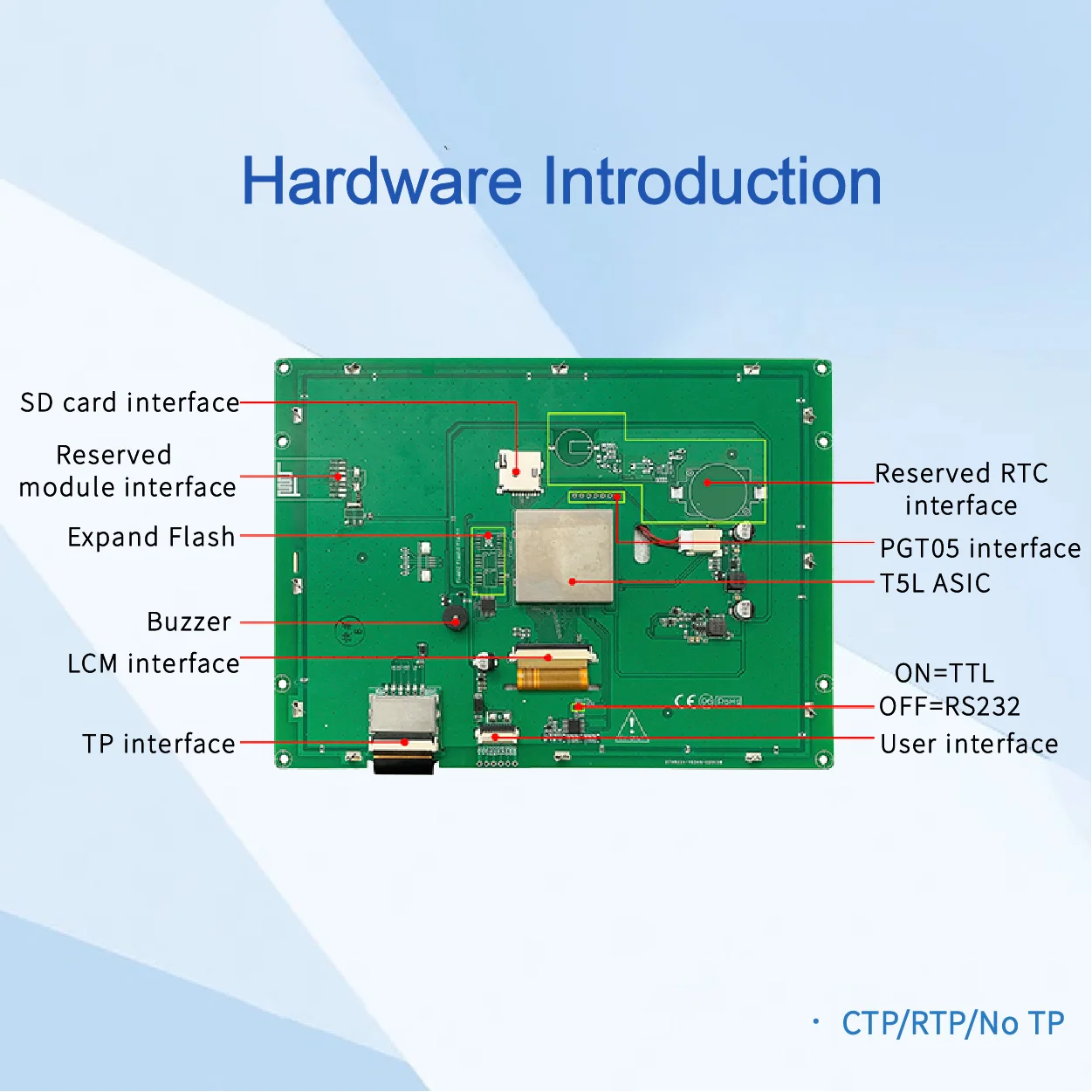 DWIN 8 Inci 800X600 UART Serial Port Tampilan RS232/TTL Antarmuka TFT LCD Modul HMI Layar Sentuh UNTUK Arduino