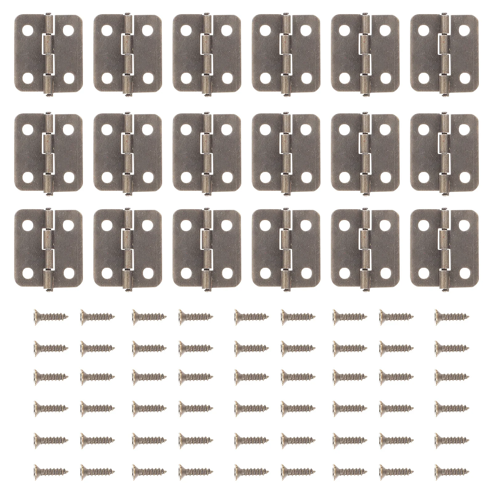 50 مجموعة مفصلات صغيرة حديد قابلة للطي لصندوق المجوهرات خزانة الصدر لتقوم بها بنفسك صندوق خشبي حرفي المفصلي ملحقات الأجهزة المفصلي الرجعية #3