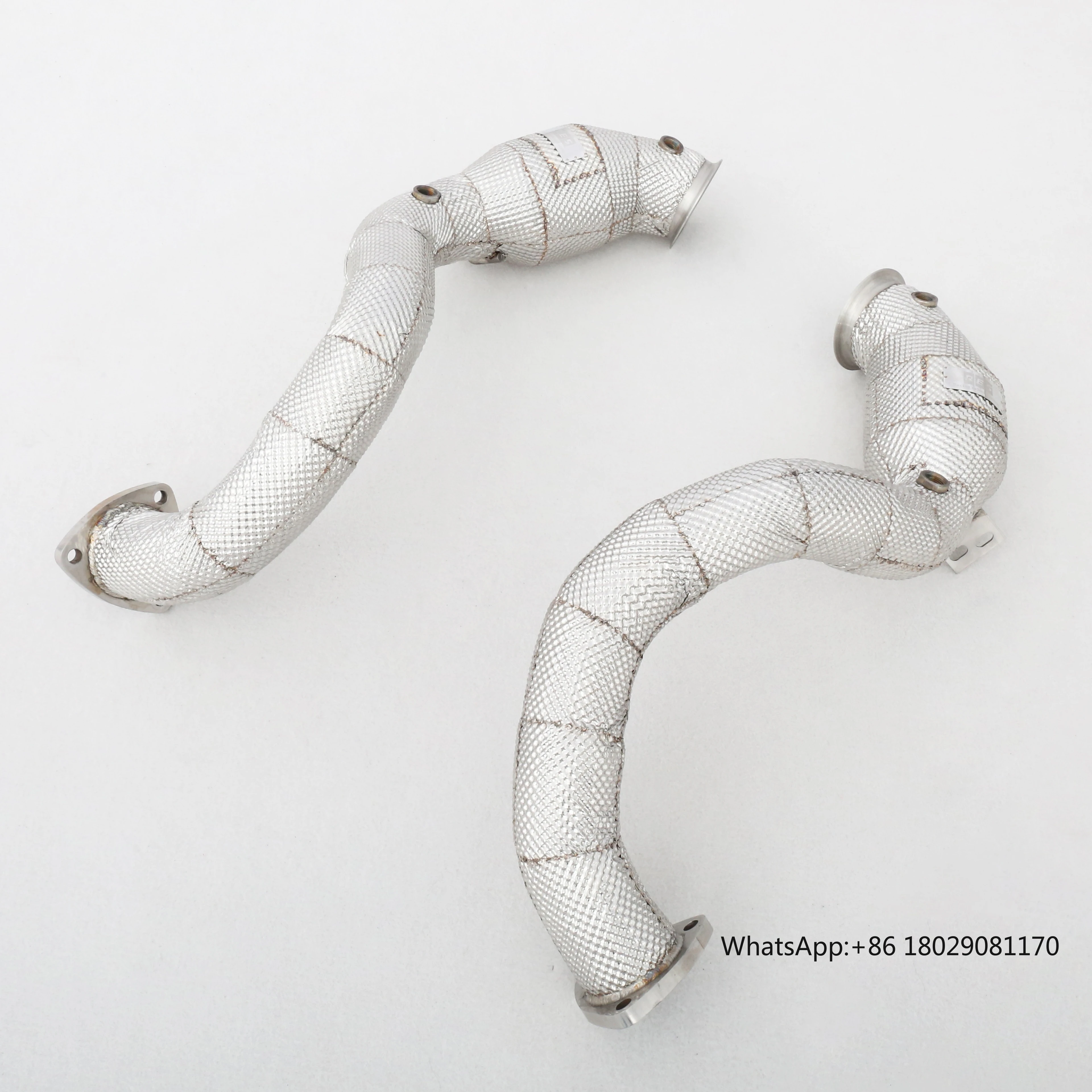 

Custom 304 Stainless Steel Racing Cat-Back Downpipe with Heatshield Exhaust Pipes for Aston Martin Vantage 4.0T V8