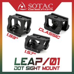 Scar Leap-montaje QD para mira de punto rojo, con marcas originales completas, 01, 1,57, 1,93 pulgadas de altura