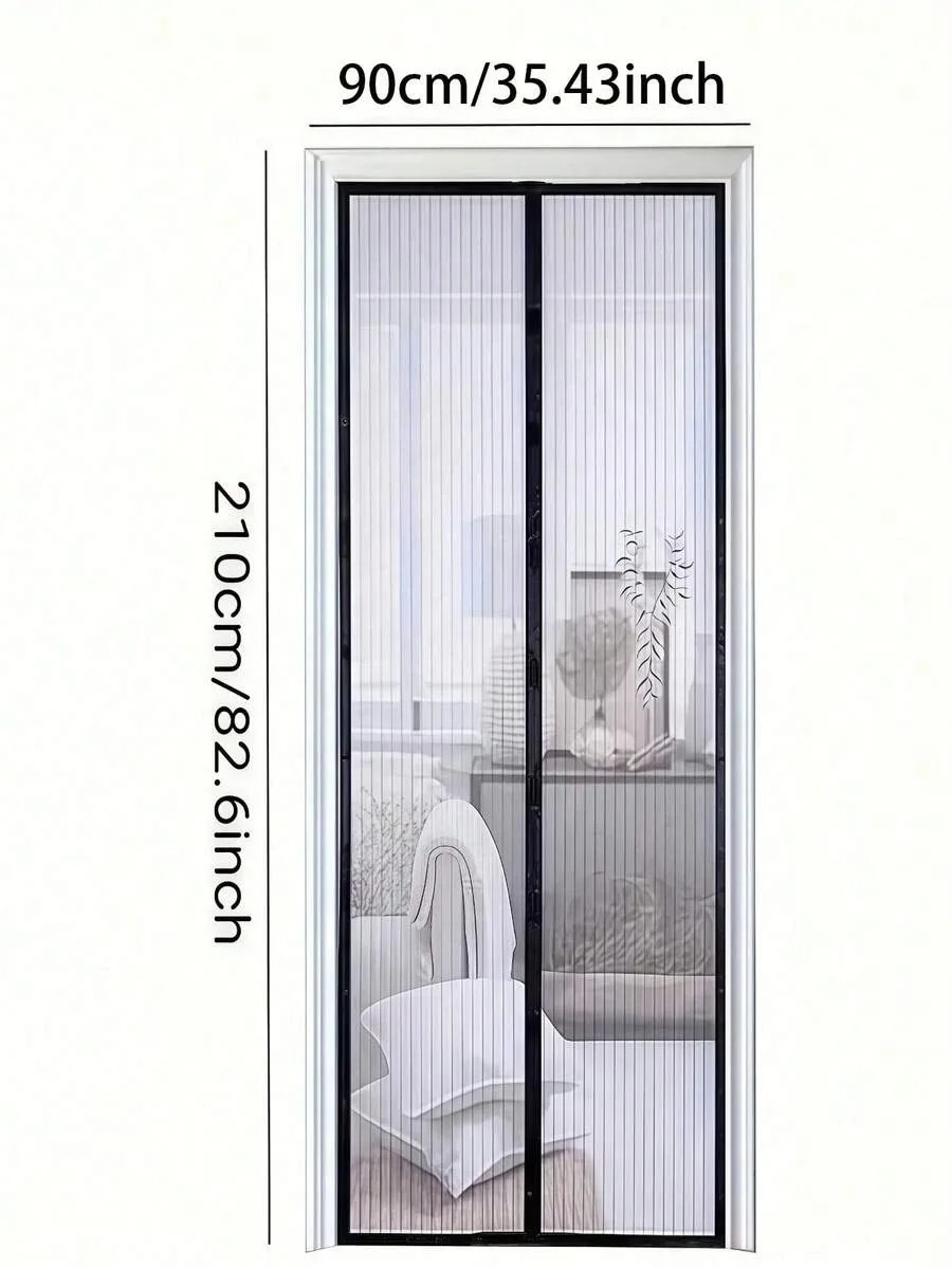 1pc Magnetic Easy-Installation Mosquito Net Curtain , A Brand-New Upgraded Home Decoration For Room Decoration Insect-Proof