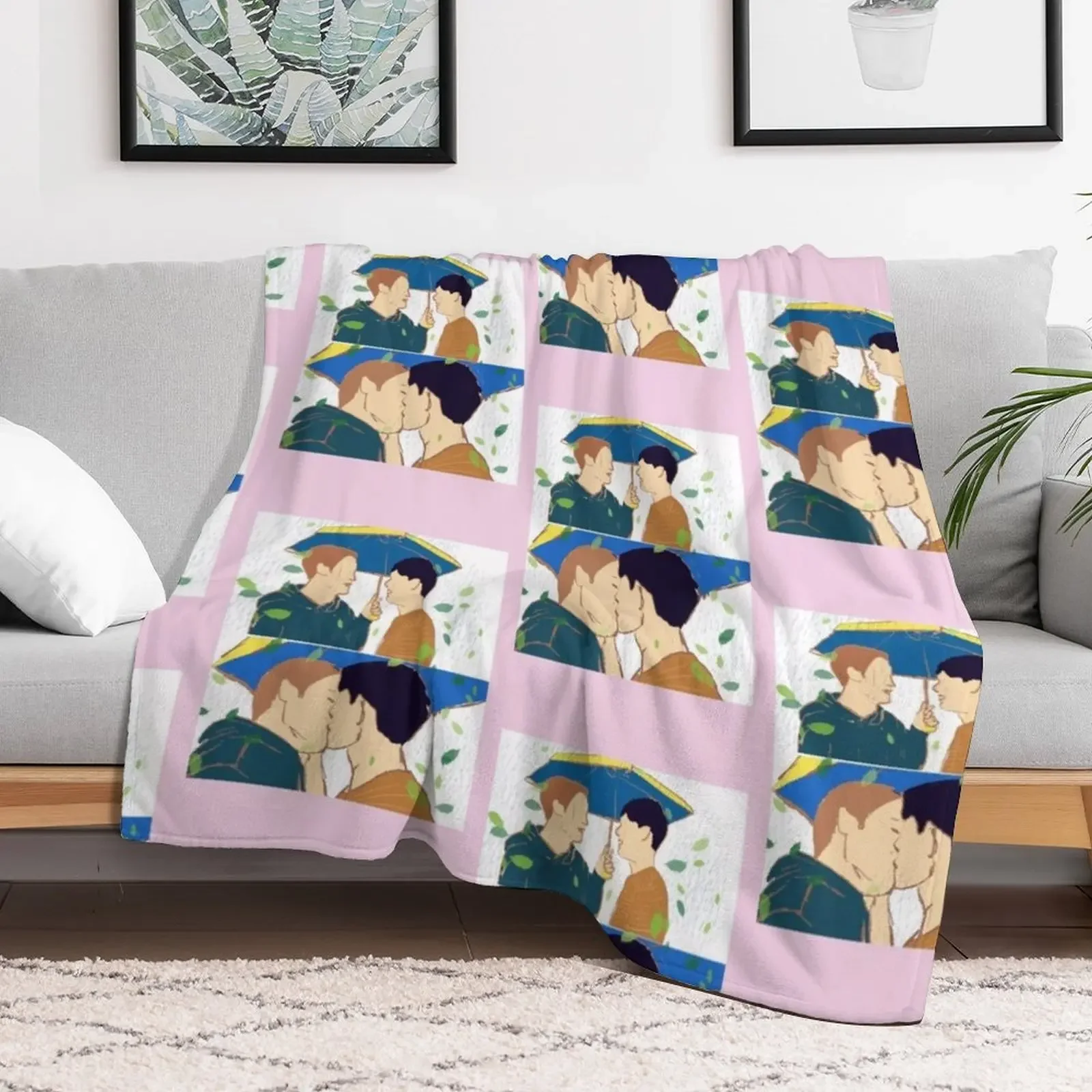 heart stopper Netflix show Throw Blanket Comforter Shaggy Blankets For Bed Blankets