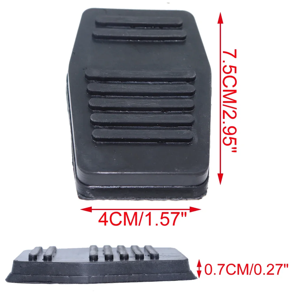 2Pcs For Ford Fiesta MK5 2008 2007 2006 2005 2004 2003 2002 Rubber Brake Clutch Foot Pedal Pad Cover Replacement 94BB7A624AA